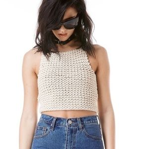 Unif Crotchet Crop Top